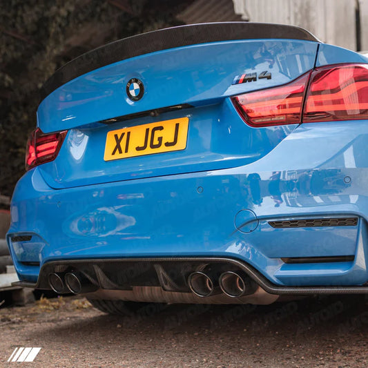 3DDesign Carbon Fibre Rear Diffuser (Type 1) for BMW M3 & M4 (2014-2020, F80 F82 F83)