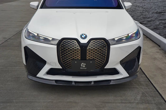 BMW i20 iX Carbon Fibre Front Splitter by 3D Design (2022+)
