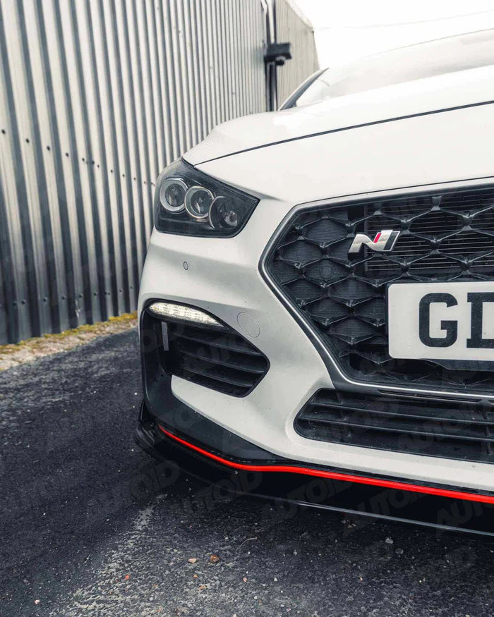 Hyundai i30 N Pre-Facelift EVO-1 Gloss Black Front Splitter by ZAERO (2018-2020)