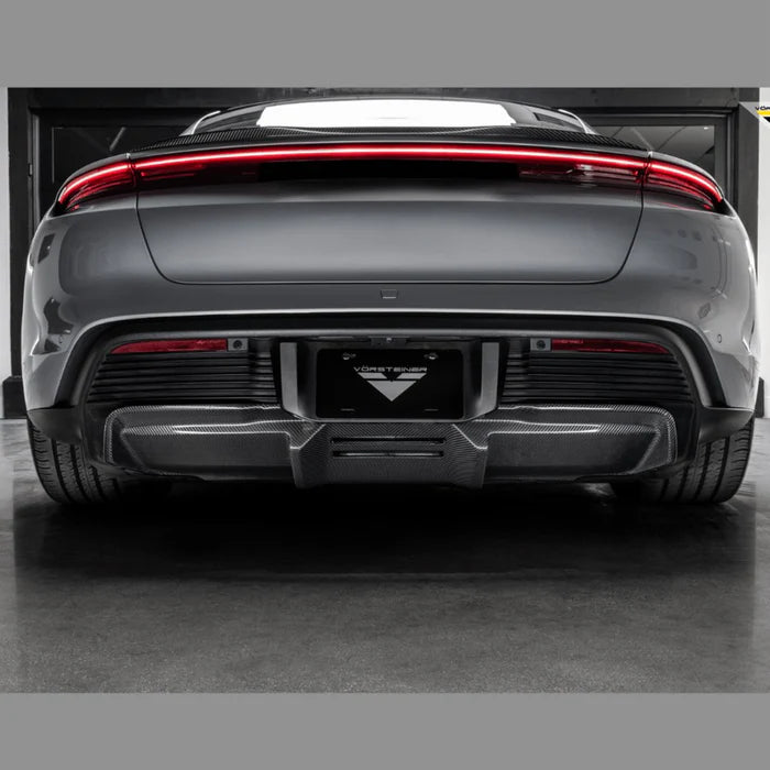 Porsche Taycan Turbo & Turbo S Carbon Fibre Decklid Rear Spoiler by Vorsteiner (2021+)