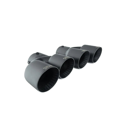 BMW M240I G42 M340I G20 AND M440I G22 CERAKOTE BLACK EXHAUST TIPS BY TRE (2021 + ) - Exhaust Tips