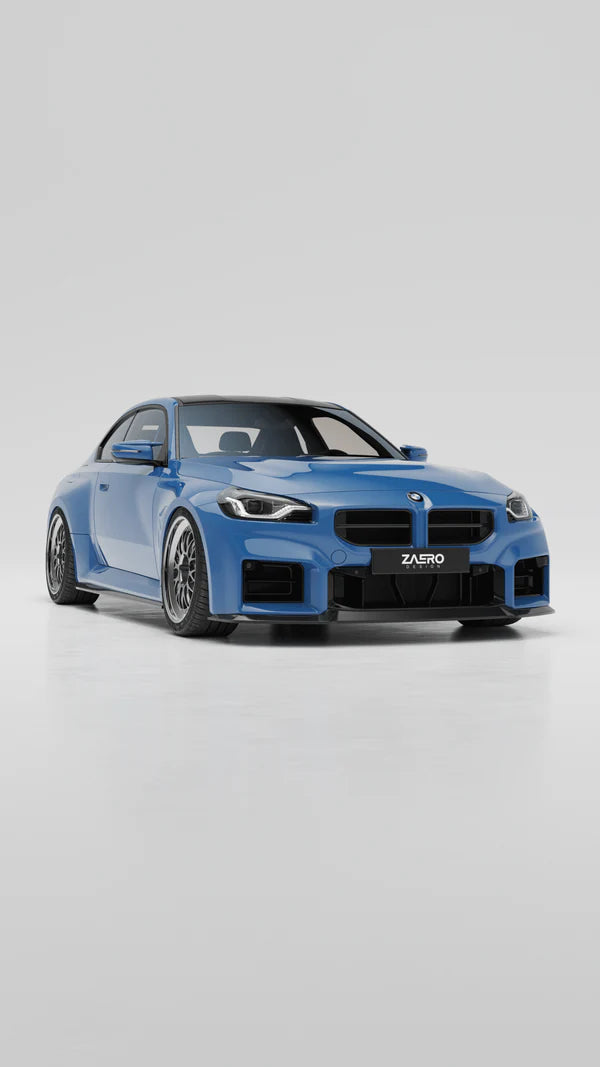 BMW M2 G87 EVO-S Gloss Black Front Lip by ZAERO (2023+)