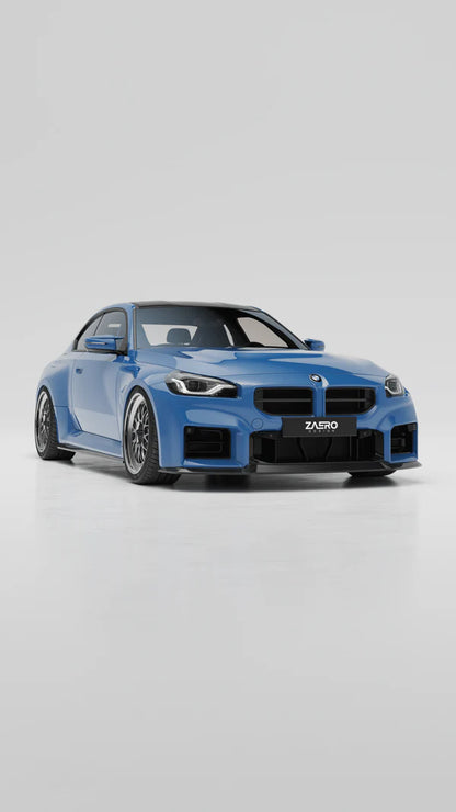 BMW M2 G87 EVO-S Gloss Black Front Lip by ZAERO (2023+)