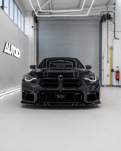 BMW M2 G87 EVO-S Gloss Black Front Lip by ZAERO (2023+)