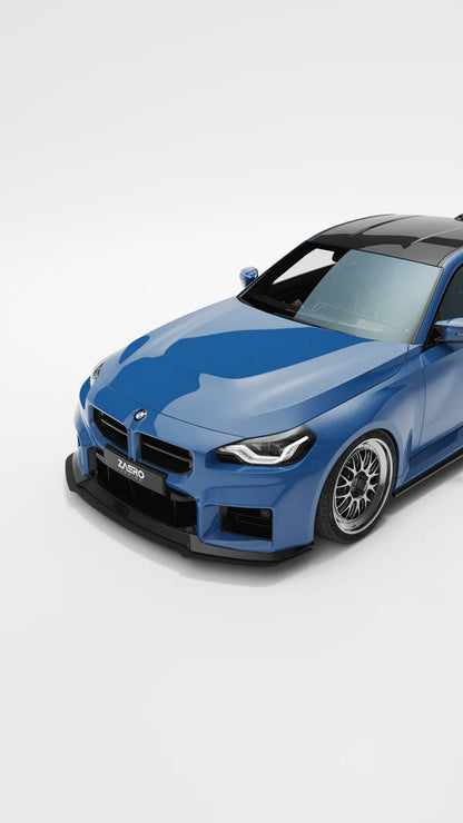 BMW M2 G87 EVO-S Gloss Black Front Lip by ZAERO (2023+)
