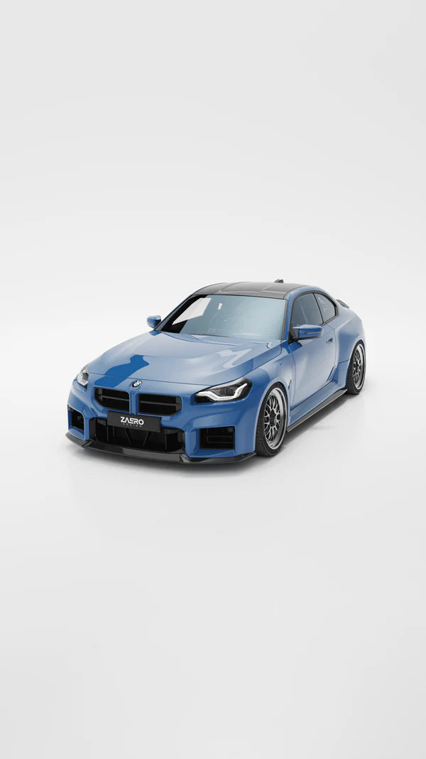 BMW M2 G87 EVO-S Gloss Black Front Lip by ZAERO (2023+)