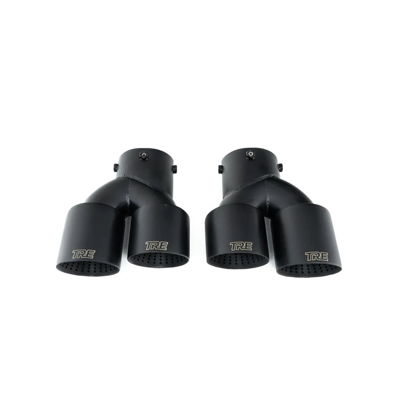 BMW M240I G42 M340I G20 AND M440I G22 CERAKOTE BLACK EXHAUST TIPS BY TRE (2021 + ) - Exhaust Tips