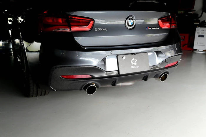 3DDesign Carbon Fibre Rear Diffuser for BMW 1 Series LCI (2015-2019, F20 F21)