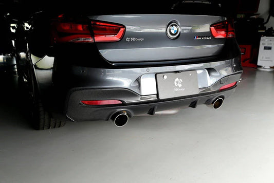 3DDesign Carbon Fibre Rear Diffuser for BMW 1 Series LCI (2015-2019, F20 F21)