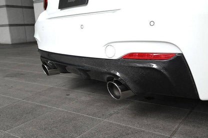 3DDesign Carbon Fibre Rear Diffuser for BMW 2 Series (2014-2020, F22 F23)