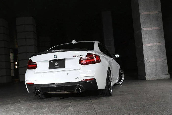 3DDesign Carbon Fibre Rear Diffuser for BMW 2 Series (2014-2020, F22 F23)