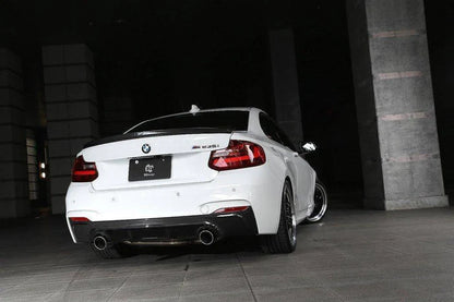 3DDesign Carbon Fibre Rear Diffuser for BMW 2 Series (2014-2020, F22 F23)