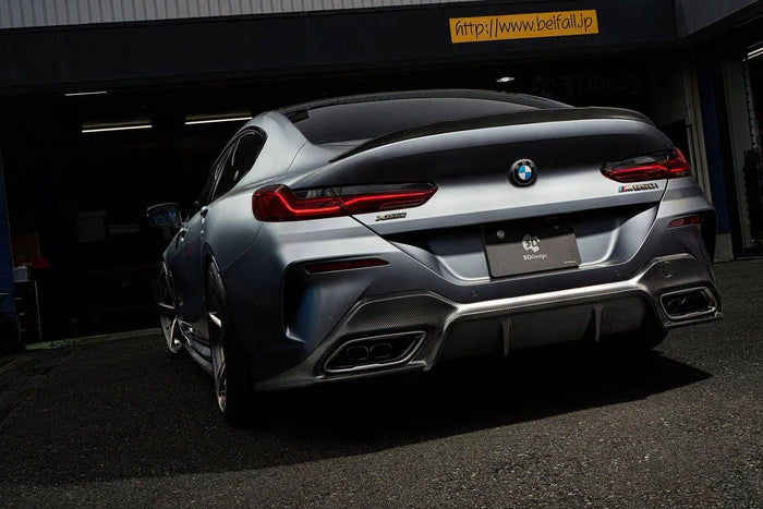 3DDesign Carbon Fibre Rear Diffuser for BMW 8 Series (2019+, G16)