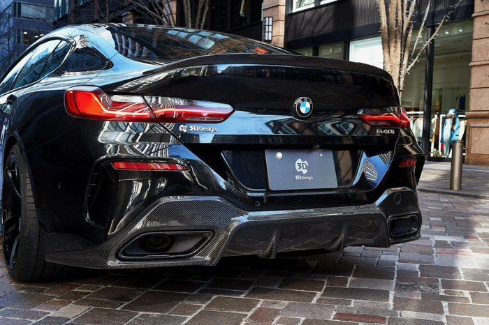 3DDesign Carbon Fibre Rear Diffuser for BMW 8 Series (2019+, G16)