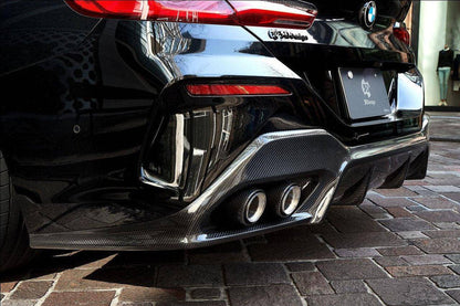 3DDesign Carbon Fibre Rear Diffuser for BMW 8 Series (2019+, G16)