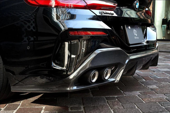 3DDesign Carbon Fibre Rear Diffuser for BMW 8 Series (2019+, G16)