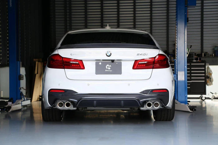 3DDesign Carbon Fibre Rear Diffuser (Type 1) for BMW 5 Series M Sport (2017-2023, G31)