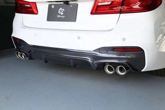 3DDesign Carbon Fibre Rear Diffuser (Type 1) for BMW 5 Series M Sport (2017-2023, G31)