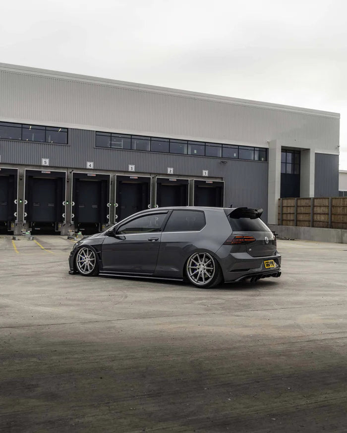 VW Golf R Mk7.5 EVO-1 Gloss Black Rear Diffuser by ZAERO (2017-2020)