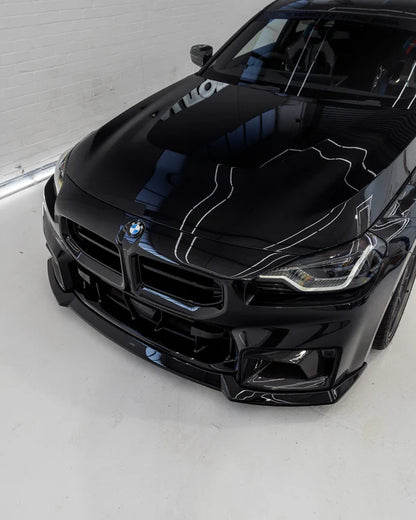 BMW M2 G87 EVO-S Gloss Black Front Lip by ZAERO (2023+)