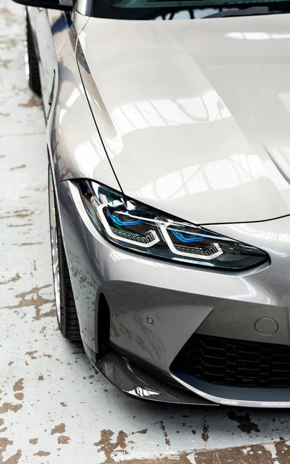 BMW M3 G80 & M4 G82 Carbon Fibre Front Bumper Corner Inserts by Alpha-N (2021+)