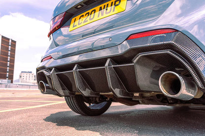 BMW 1 Series Dual Exit & M135i F40 Pre-Preg Carbon Fibre Rear Diffuser (2019-2024)