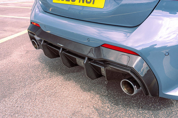 BMW 1 Series Dual Exit & M135i F40 Pre-Preg Carbon Fibre Rear Diffuser (2019-2024)