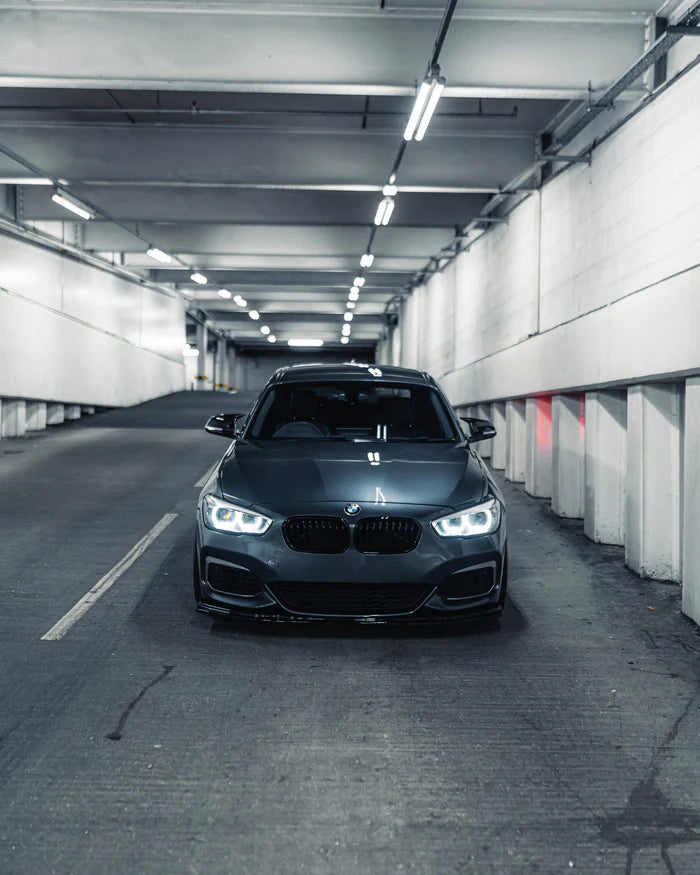 BMW 1 Series F20 F21 LCI EVO-1 Gloss Black Front Splitter by ZAERO (2015-2019)