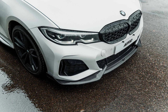 BMW 3 Series M340i G20 G21 (Pre-LCI) Carbon Fibre Front Splitter by Adro (2018-2022)