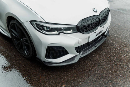 BMW 3 Series M340i G20 G21 (Pre-LCI) Carbon Fibre Front Splitter by Adro (2018-2022)