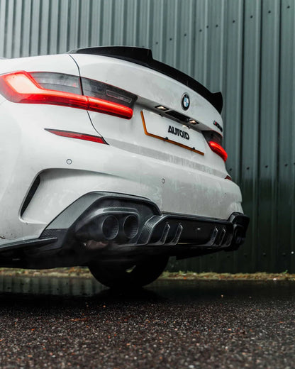 BMW 3 Series M340i G20 (Pre-LCI) Carbon Fibre Rear Diffuser by Adro (2018-2022)