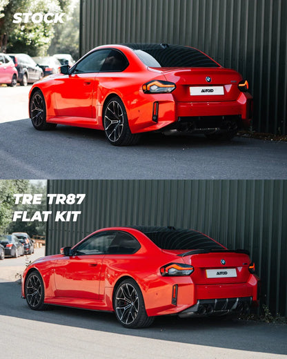 BMW G87 M2 TR87 Carbon Fibre Flat Side Skirts by TRE (2023+)