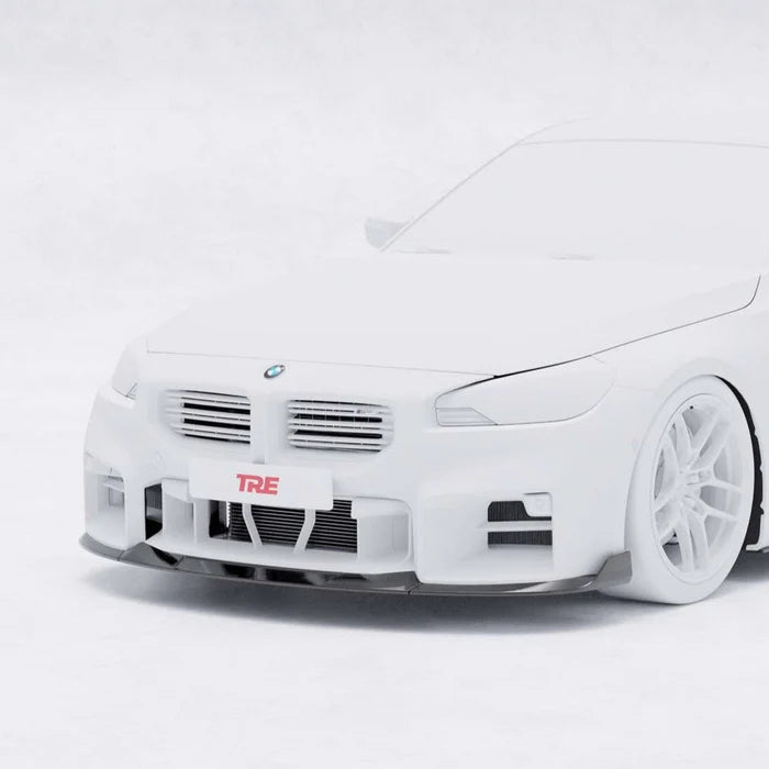 BMW G87 M2 TR87 Carbon Fibre Front Splitter with Winglets by TRE (2023+)