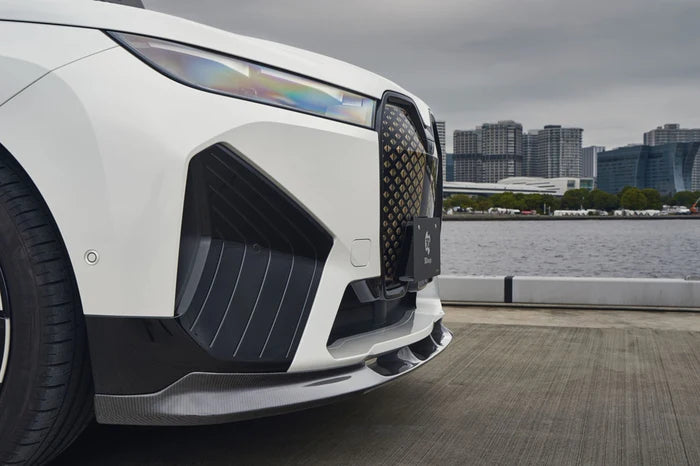 BMW i20 iX Carbon Fibre Front Splitter by 3D Design (2022+)