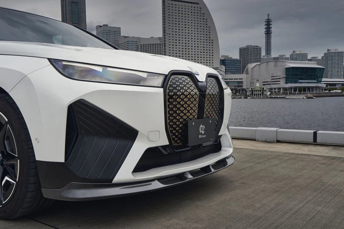 BMW i20 iX Carbon Fibre Front Splitter by 3D Design (2022+)