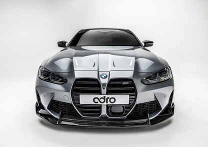 BMW M3 G80 G81 & M4 G82 G83 Dry Carbon Fibre Front Splitter by Adro (2021+)