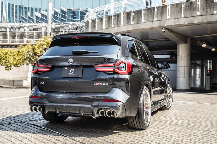 BMW X3 LCI G01 Carbon Fibre Rear Diffuser by 3D Design (2021+)