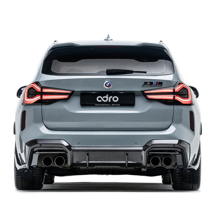 BMW X3M LCI F97 Pre-Preg Carbon Fibre Rear Diffuser by Adro (2022+)
