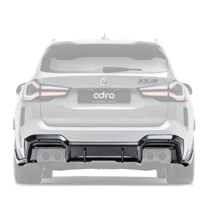 BMW X3M LCI F97 Pre-Preg Carbon Fibre Rear Diffuser by Adro (2022+)