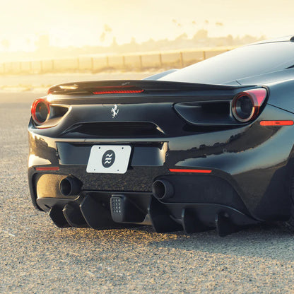 Ferrari 488 Diavolo Carbon Fiber Rear Diffuser Fins by Vordteiner