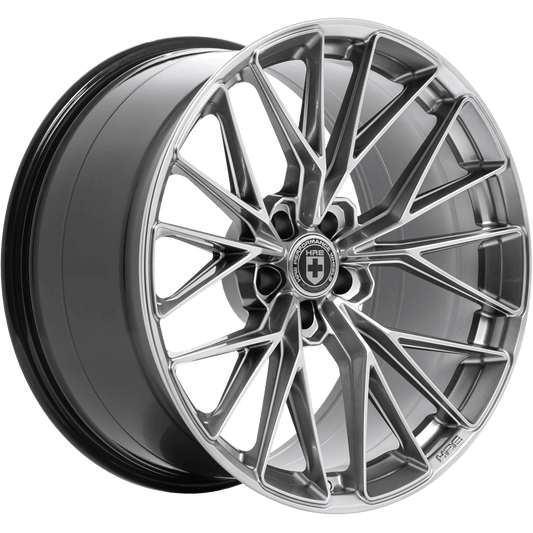 HRE FlowForm FF28 Monoblok Liquid Metal and Tarmac