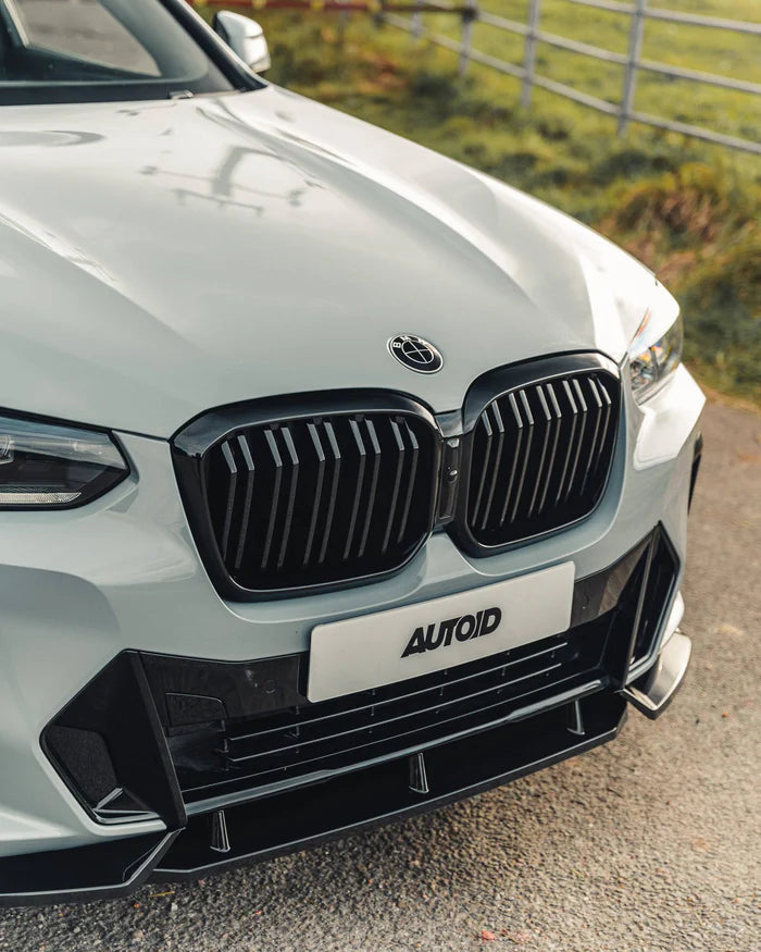 BMW iX3, X3 LCI G01 & X4 LCI G02 Gloss Black Competition Front Splitter (2021+)