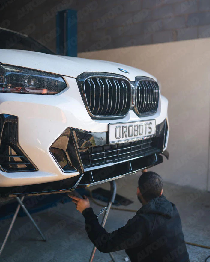 BMW iX3, X3 LCI G01 & X4 LCI G02 Gloss Black Competition Front Splitter (2021+)