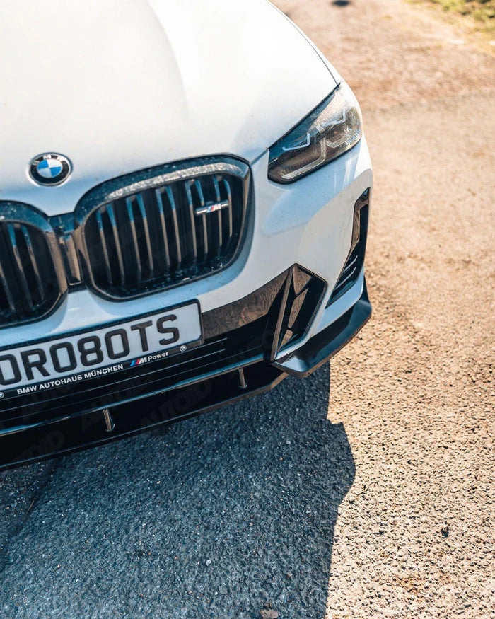 BMW iX3, X3 LCI G01 & X4 LCI G02 Gloss Black Competition Front Splitter (2021+)