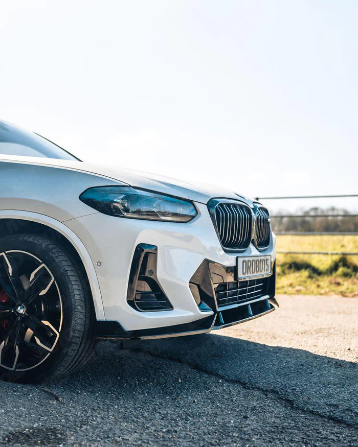 BMW iX3, X3 LCI G01 & X4 LCI G02 Gloss Black Competition Front Splitter (2021+)