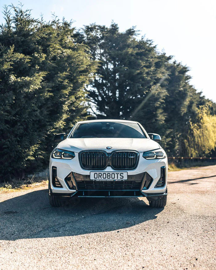 BMW iX3, X3 LCI G01 & X4 LCI G02 Gloss Black Competition Front Splitter (2021+)