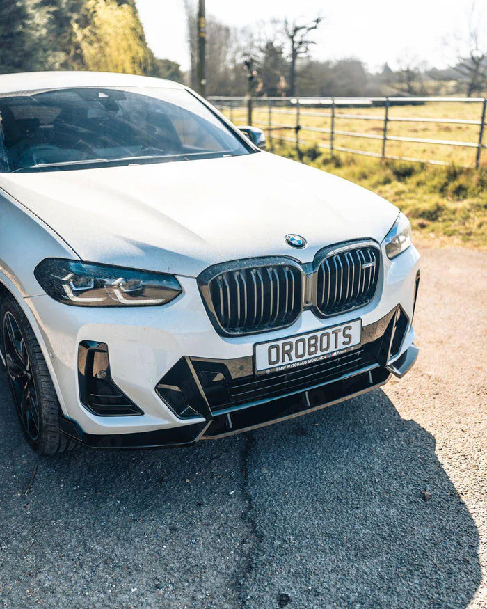 BMW iX3, X3 LCI G01 & X4 LCI G02 Gloss Black Competition Front Splitter (2021+)