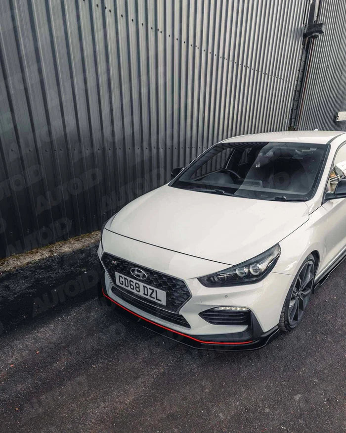 Hyundai i30 N Pre-Facelift EVO-1 Gloss Black Front Splitter by ZAERO (2018-2020)