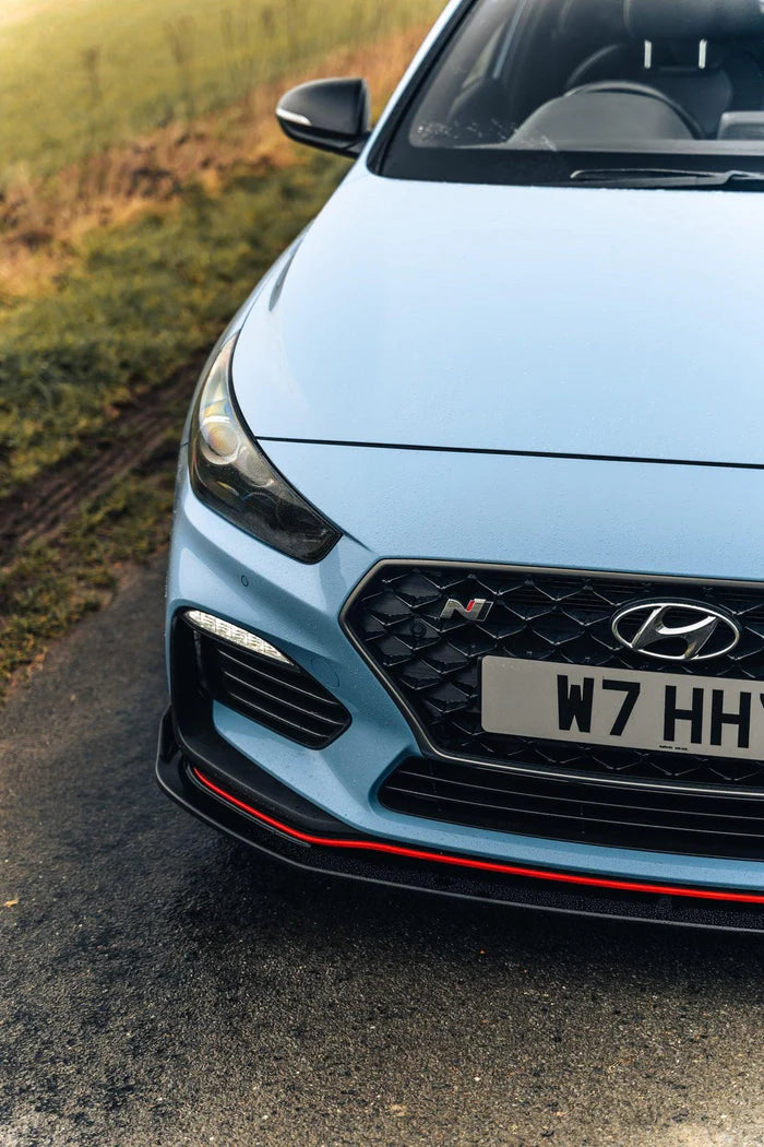 Hyundai i30 N Pre-Facelift EVO-1 Gloss Black Front Splitter by ZAERO (2018-2020)