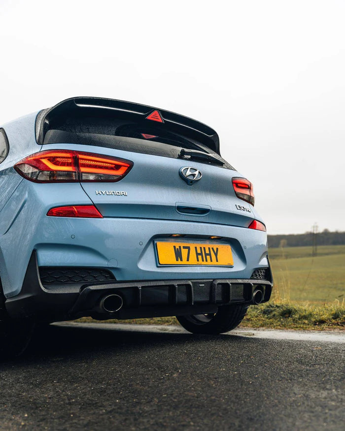 Hyundai i30 N Pre-Facelift EVO-1 Gloss Black Rear Diffuser by ZAERO (2018-2020)